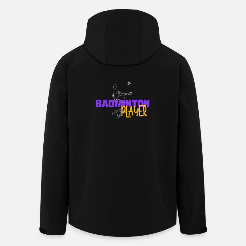 Badmintonspieler - Recycelte Männer Softshell-Jacke von Stanley/Stella - Schwarz