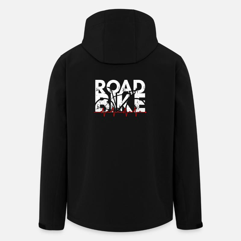 Vélo de route Heartbeat Sprint - Veste softshell homme en polyester recyclé Stanley/Stella - noir