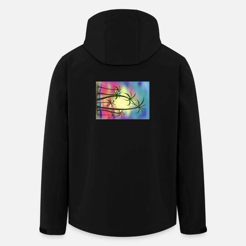 Palm trees - Men’s Recycled Softshell Jacket by Stanley/Stella - black
