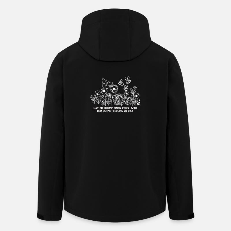 Hat die Blume einen Knick? - Recycelte Männer Softshell-Jacke von Stanley/Stella - Schwarz