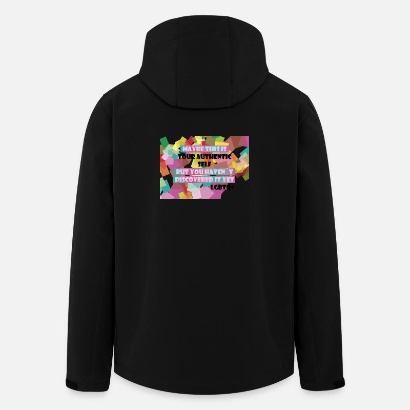 Who am I? LGBTQ+? - Men’s Recycled Softshell Jacket by Stanley/Stella - black
