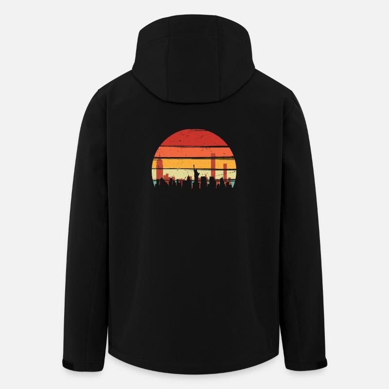 Sunset Skyline Echo - Veste softshell homme en polyester recyclé Stanley/Stella - noir