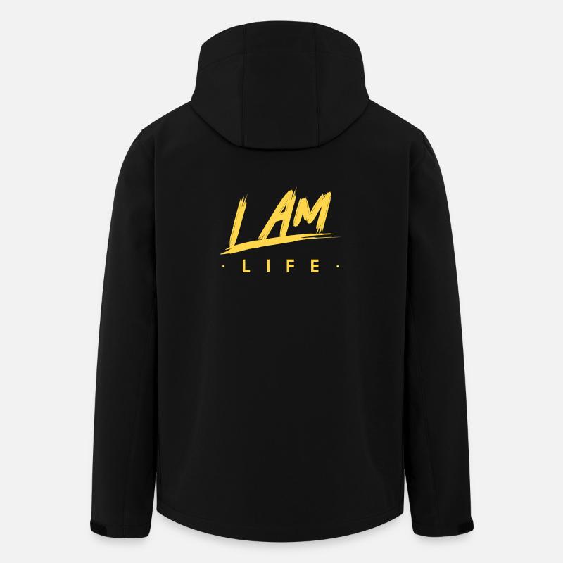 I am life zen motivation - Men’s Recycled Softshell Jacket by Stanley/Stella - black