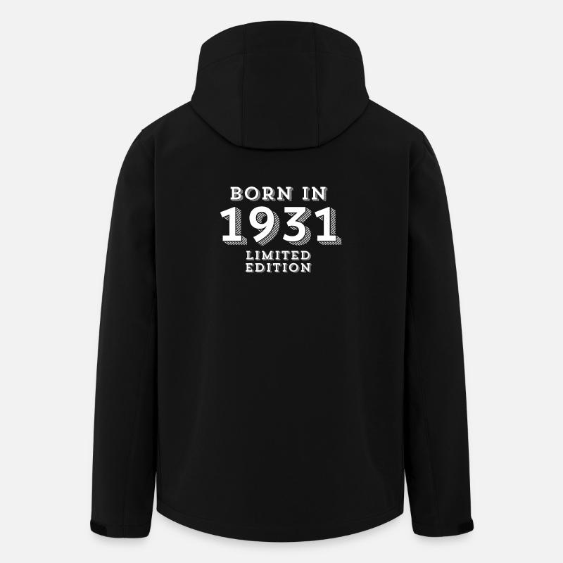 93 Jahre, Geburtsjahr, Geburtsdatum - Recycelte Männer Softshell-Jacke von Stanley/Stella - Schwarz