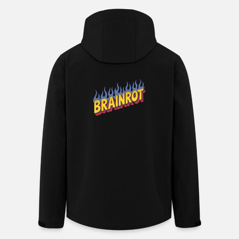 Brainrot - Lustige Memes - Recycelte Männer Softshell-Jacke von Stanley/Stella - Schwarz