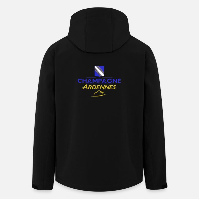 Design champardennais - Veste softshell homme en polyester recyclé Discoverer Stanley/Stella - noir