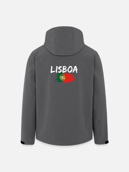Lisboa Portugal Lisbon - Men’s Recycled Softshell Jacket by Stanley/Stella - black