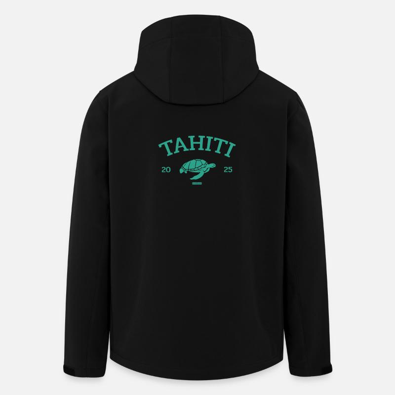 Tahiti - Turtle - French Polynesia - Schildkröte - Recycelte Männer Softshell-Jacke von Stanley/Stella - Schwarz