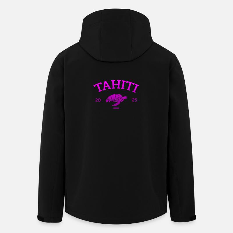 Tahiti - Turtle - French Polynesia - Schildkröte - Recycelte Männer Softshell-Jacke von Stanley/Stella - Schwarz
