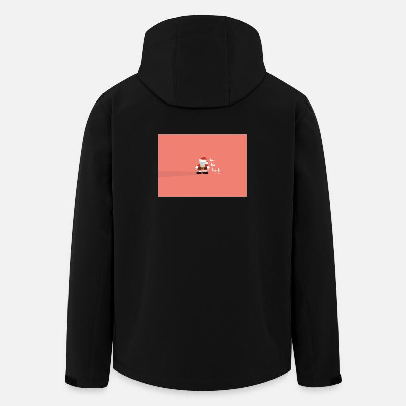Weihnachtsmann Schattenwurf - Recycelte Männer Softshell-Jacke von Stanley/Stella - Schwarz