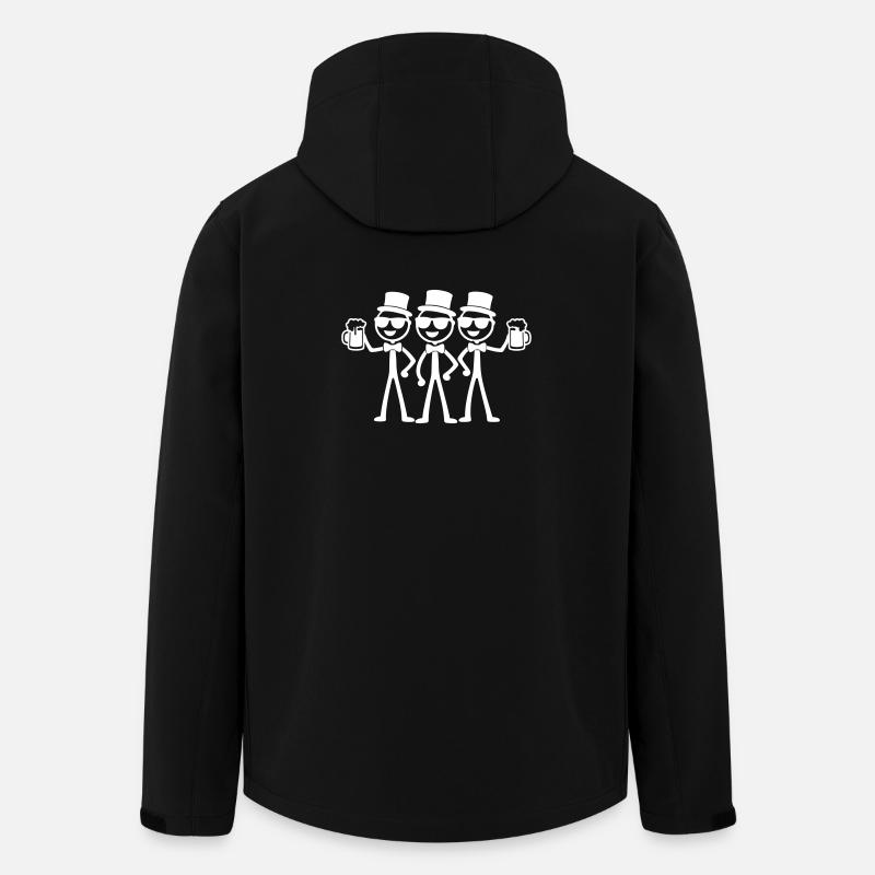 Équipe Garçons de Marié - Veste softshell homme en polyester recyclé Stanley/Stella - noir