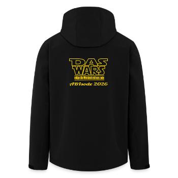 Das Wars ABIsode 2026  - Recycelte Männer Softshell-Jacke von Stanley/Stella - Schwarz - Hinten - AI Model Male 185 light (185cm)