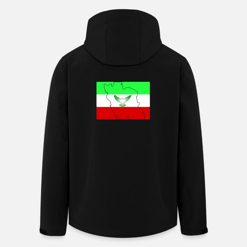 Iran Flagge  - Recycelte Männer Softshell-Jacke von Stanley/Stella - Schwarz