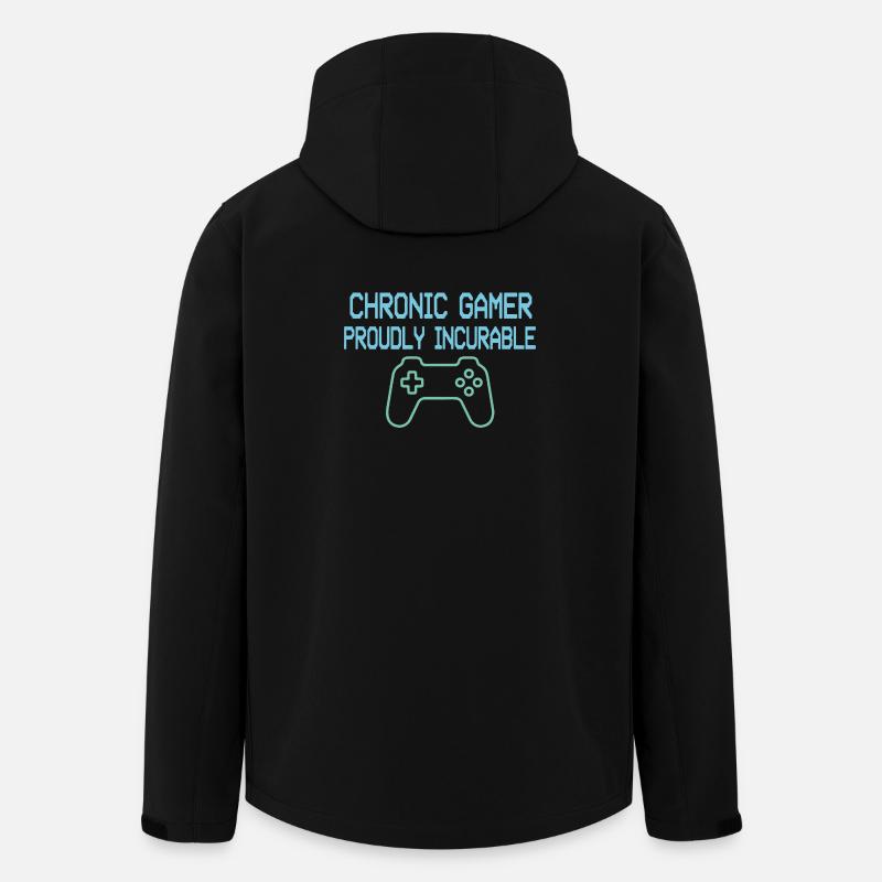 Chronischer Gamer-Stolz - Recycelte Männer Softshell-Jacke von Stanley/Stella - Schwarz