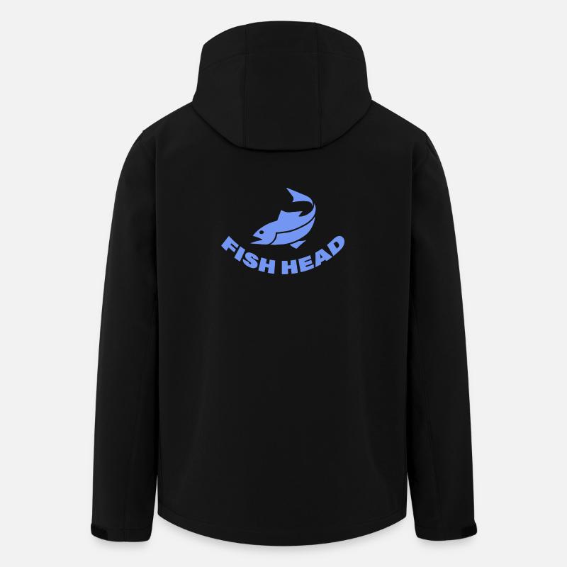 fish head - Men’s Recycled Softshell Jacket by Stanley/Stella - black