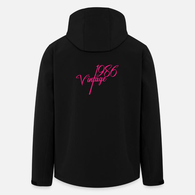 Vintage 1986 Script Kollektion - Recycelte Männer Softshell-Jacke von Stanley/Stella - Schwarz