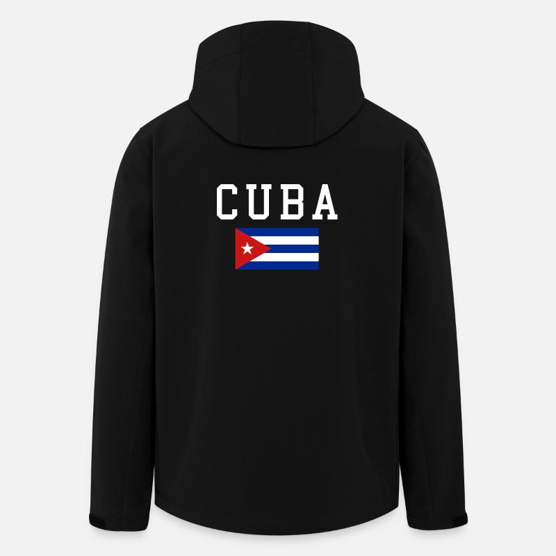 Cuba Flag - Men’s Recycled Softshell Jacket by Stanley/Stella - black