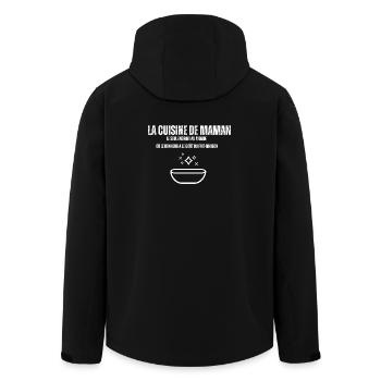 Mom's Kitchen - Men’s Recycled Softshell Jacket by Stanley/Stella - black - Back - AI Model Male 185 light (185cm)