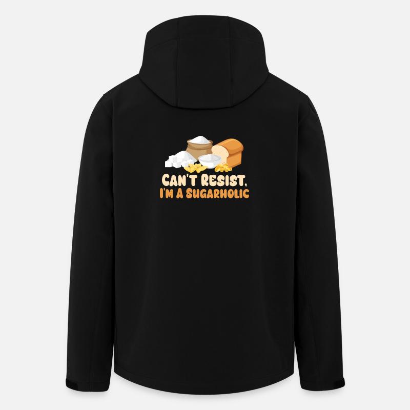 Sugarholic Küchen-Grafik-Tee - Recycelte Männer Softshell-Jacke von Stanley/Stella - Schwarz