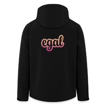 Egal - Recycelte Männer Softshell-Jacke von Stanley/Stella - Schwarz - Hinten - AI Model Male 185 light (185cm)