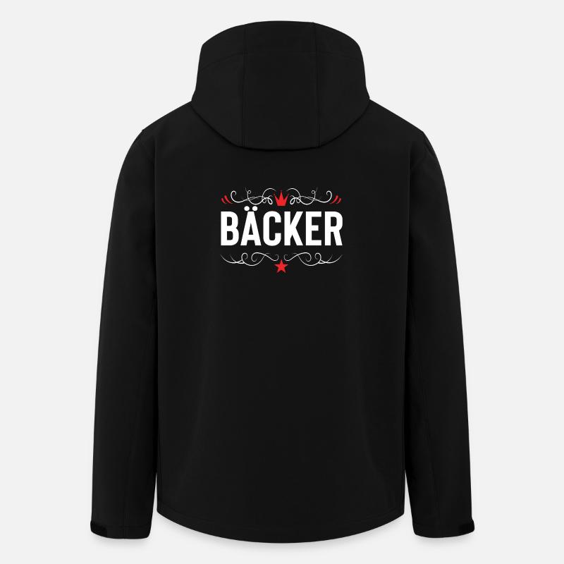 Bäcker Beruf - Recycelte Männer Softshell-Jacke von Stanley/Stella - Schwarz