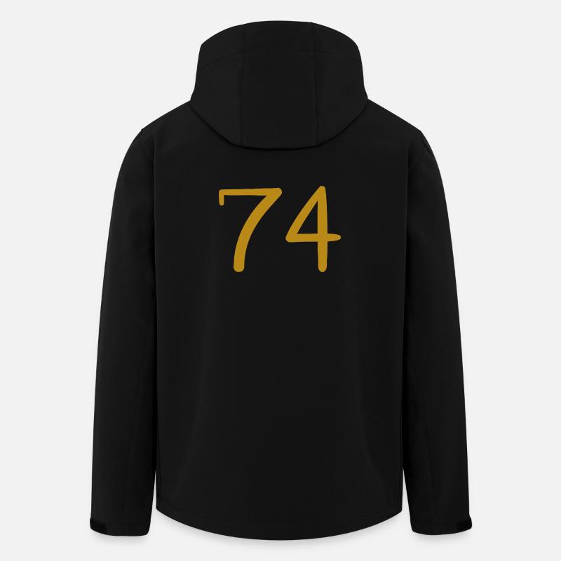 74 - Recycelte Männer Softshell-Jacke von Stanley/Stella - Schwarz