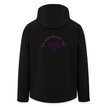 The plethora kills Violet - Men’s Recycled Softshell Jacket by Stanley/Stella - black - Back - AI Model Male 185 light (185cm)