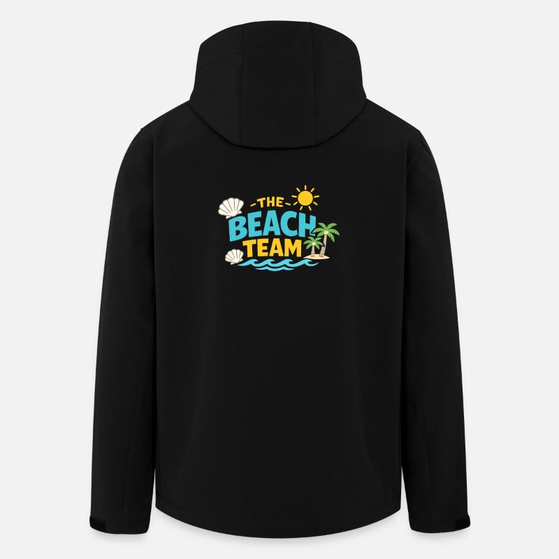 L’équipe de plage - Veste softshell homme en polyester recyclé Stanley/Stella - noir