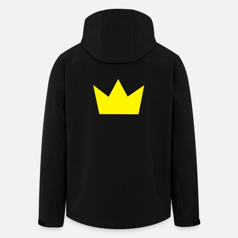 Krone - Recycelte Männer Softshell-Jacke von Stanley/Stella - Schwarz