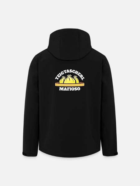 Teigtascherl Mafioso - Recycelte Männer Softshell-Jacke von Stanley/Stella - Schwarz