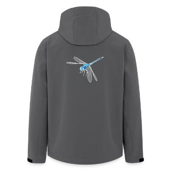 Libellule - Veste softshell homme en polyester recyclé Stanley/Stella - charbon - Dos - AI Model Male 185 light (185cm)
