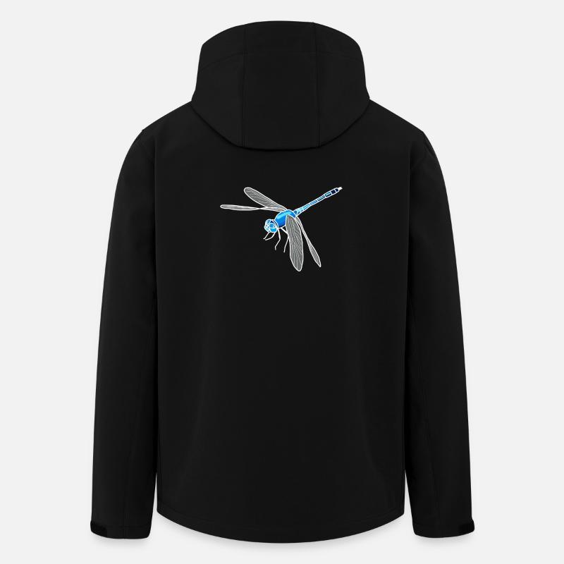 Libelle - Recycelte Männer Softshell-Jacke von Stanley/Stella - Schwarz