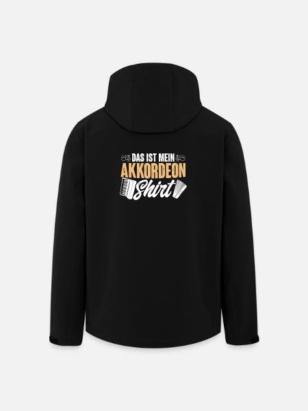 Akkordeon - Recycelte Männer Softshell-Jacke von Stanley/Stella - Schwarz