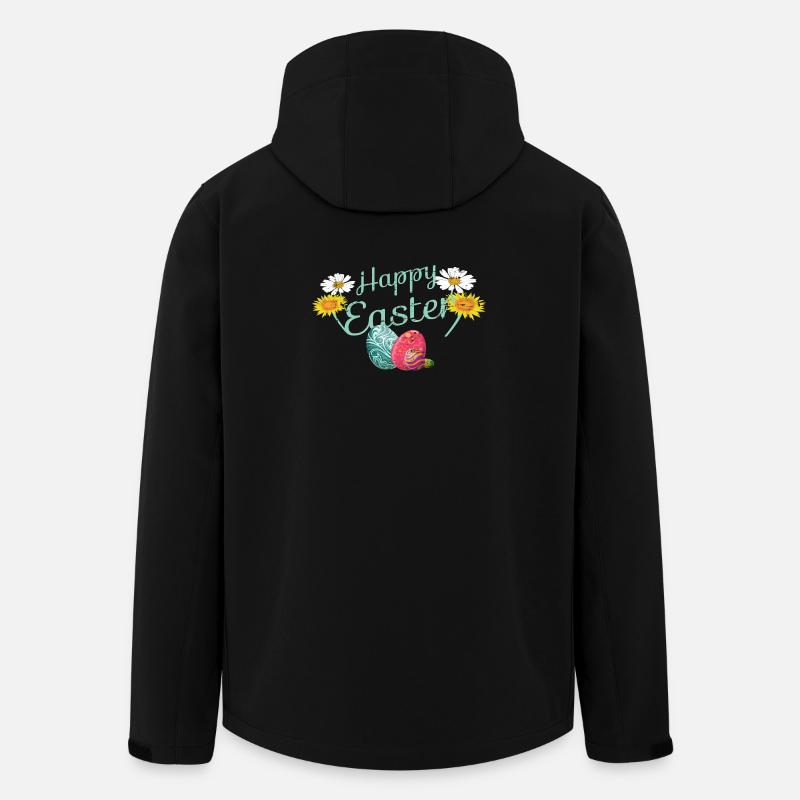 Frohe Ostern - Recycelte Männer Softshell-Jacke von Stanley/Stella - Schwarz