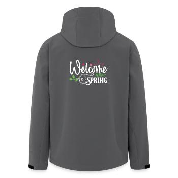 Bienvenue au printemps - Veste softshell homme en polyester recyclé Stanley/Stella - noir - Dos - AI Model Male 185 light (185cm)