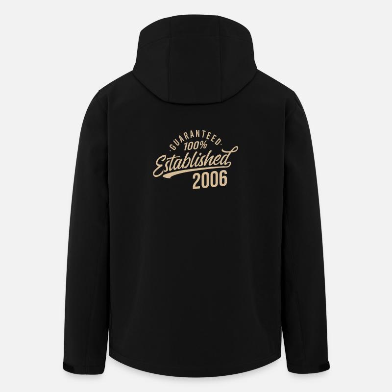 100% Établi en 2006 - Veste softshell homme en polyester recyclé Stanley/Stella - noir