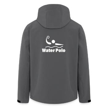 Waterpolo - Veste softshell homme en polyester recyclé Stanley/Stella - charbon - Dos - AI Model Male 185 light (185cm)