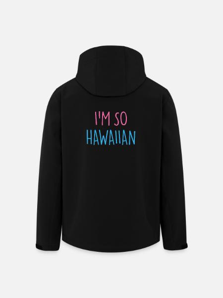 I'M SO HAWAIIAN - Men’s Recycled Softshell Jacket by Stanley/Stella - black