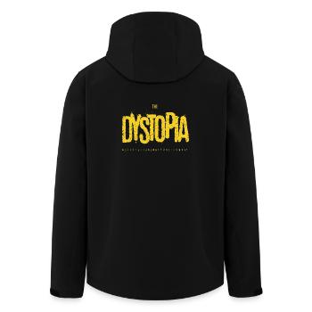 Dystopie – Streetwear grunge | Cyberpunk - Veste softshell homme en polyester recyclé Stanley/Stella - noir - Dos - AI Model Male 185 light (185cm)