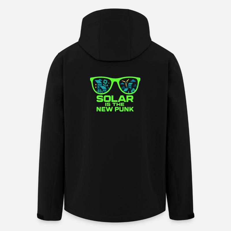 Solar Is the New Punk - Recycelte Männer Softshell-Jacke von Stanley/Stella - Schwarz