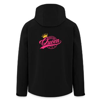 Beer Pong Queen 3 - Recycelte Männer Softshell-Jacke von Stanley/Stella - Schwarz - Hinten - AI Model Male 185 light (185cm)