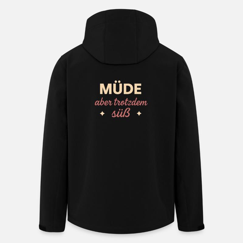 Fatigué mais toujours doux - Veste softshell homme en polyester recyclé Stanley/Stella - noir