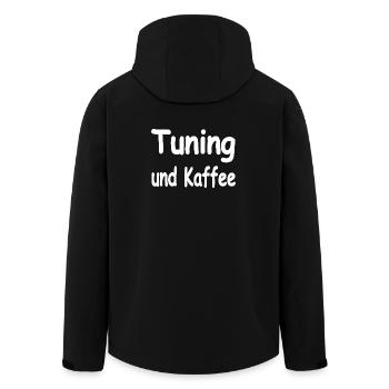Tuning - Recycelte Männer Softshell-Jacke von Stanley/Stella - Schwarz - Hinten - AI Model Male 185 light (185cm)