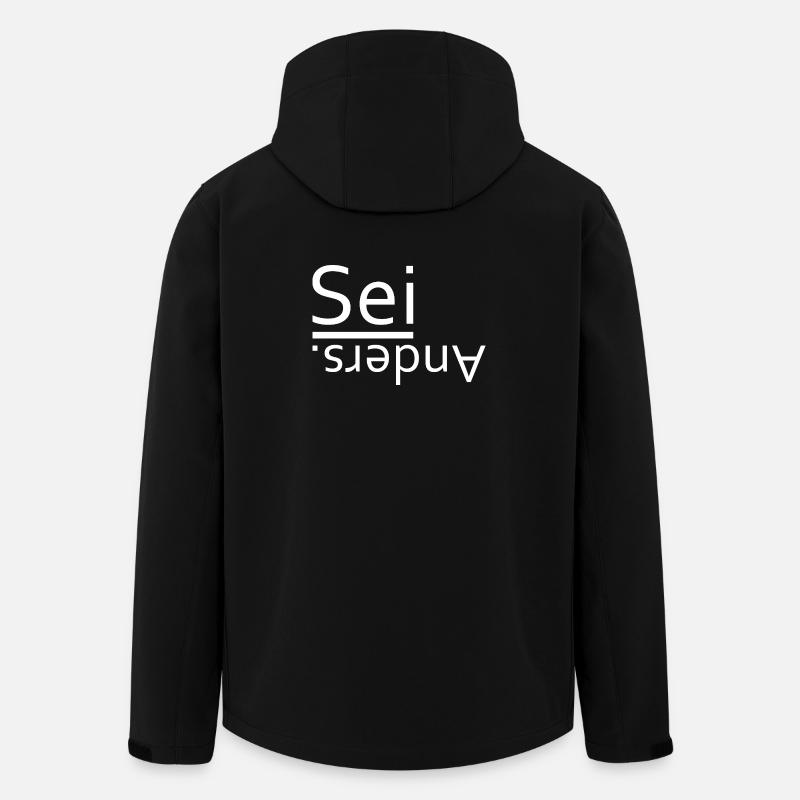 Être différent - Veste softshell homme en polyester recyclé Stanley/Stella - noir