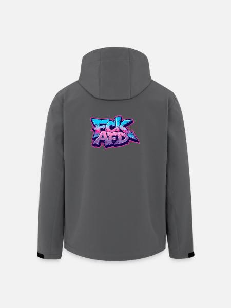 Graffiti Antifa Statement - Recycelte Männer Softshell-Jacke von Stanley/Stella - Schwarz
