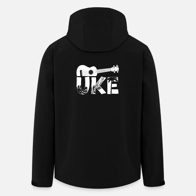 Hawaiian Ukulele Uke Uke - Men’s Recycled Softshell Jacket by Stanley/Stella - black