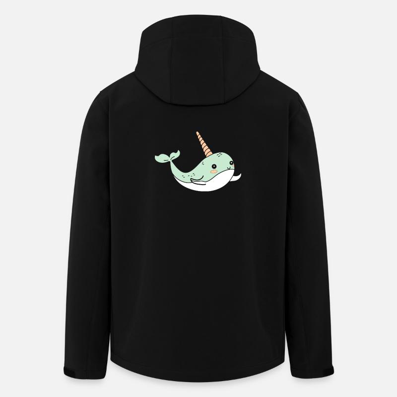 Narwal - Recycelte Männer Softshell-Jacke von Stanley/Stella - Schwarz