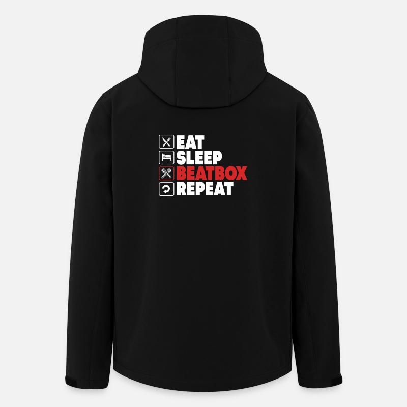 Beatbox - Recycelte Männer Softshell-Jacke von Stanley/Stella - Schwarz