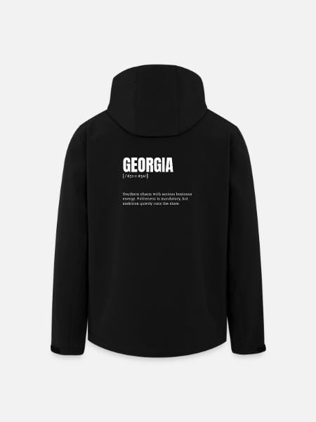 Georgia Charme Geschäftsdynamik - Recycelte Männer Softshell-Jacke von Stanley/Stella - Schwarz