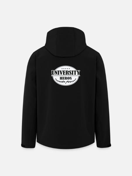 Unihelden Badge - Men’s Recycled Softshell Jacket by Stanley/Stella - black